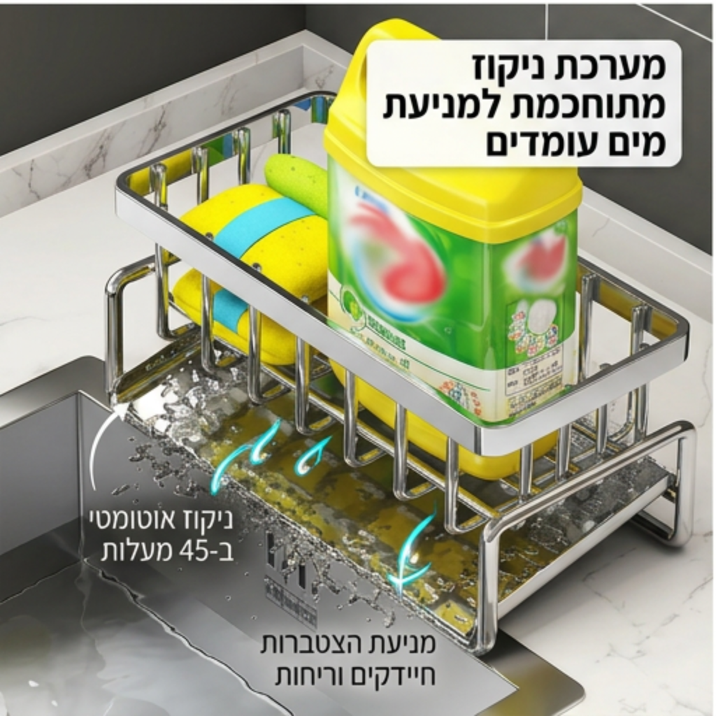 מתקן ייבוש ואחסון לכיור